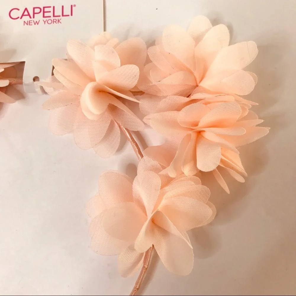 CAPELLI NEW YORK Floral Cat Ears Headband NEW